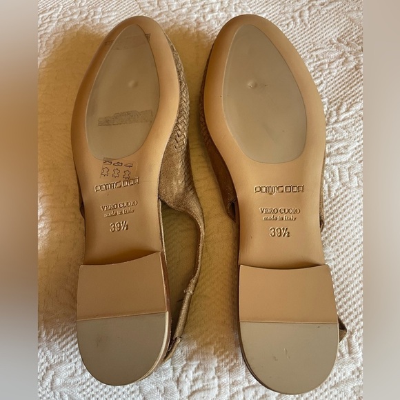 Pomme D’or caramel slingback flat. NWOT - Picture 3 of 4